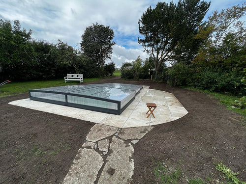 sydgripen bygga pool pooltak vega metal